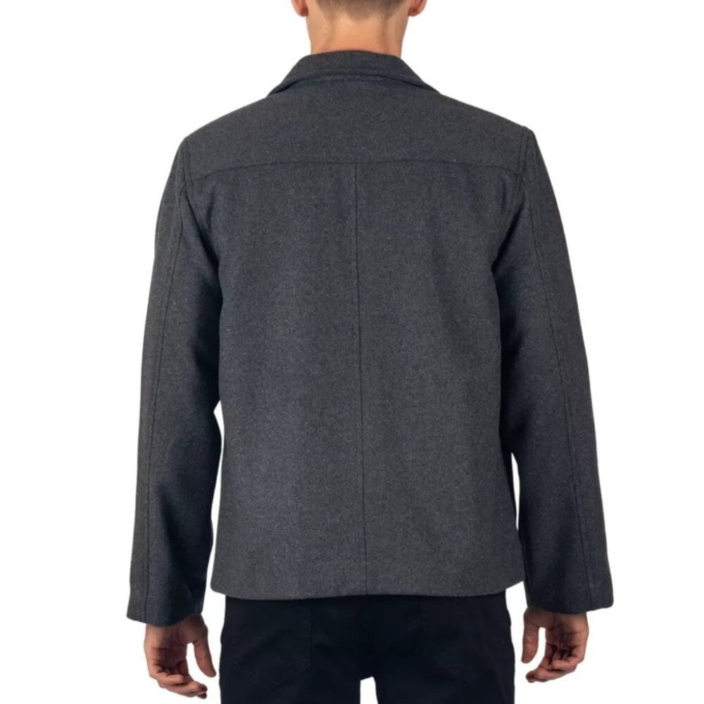 Alpine Swiss Grant Wool Blend Gray Full Zip Bomber Jacket -- Medium 36/38 NWOT - Picture 5 of 8